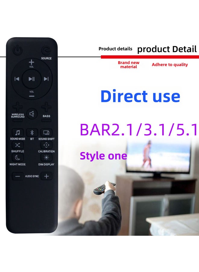 Applicable To Jbl Bar 2.1 3.1 5.1 Soundbar Wireless Home Theater Audio Remote Control - Image 1