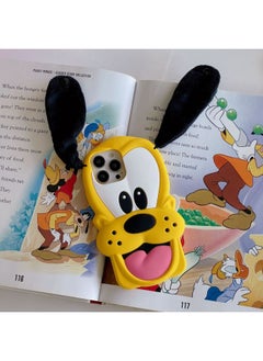 Cartoon Three-dimensional Pluto Iphone14promax Apple 13 Phone Case Suitable For Dog Ears 11 Soft Case Xs-Color:Pluto Dog-Applicable Model:iPhone12/12pro