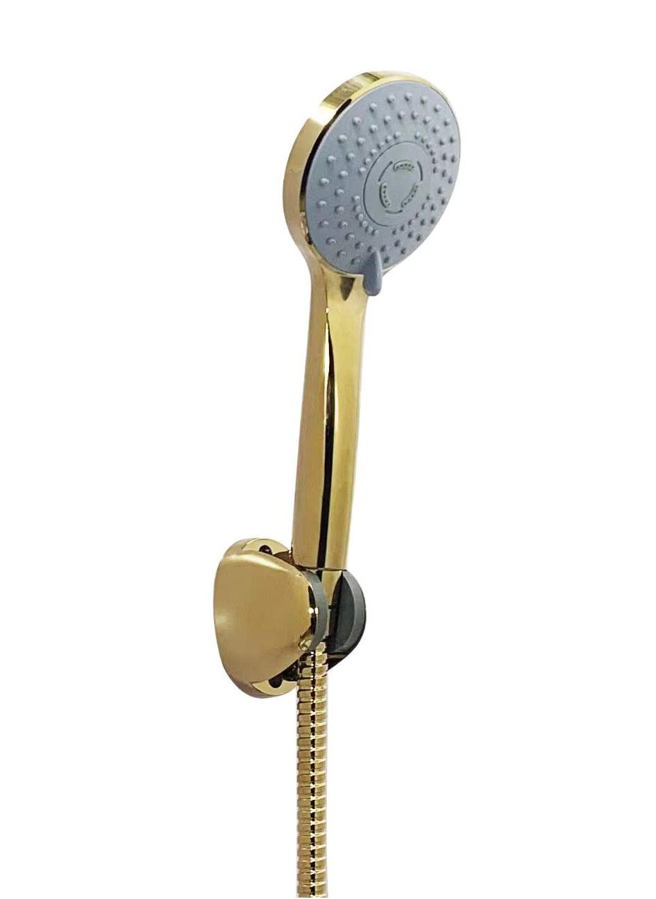 Logic Hand Shower With Pipe Round Gold 