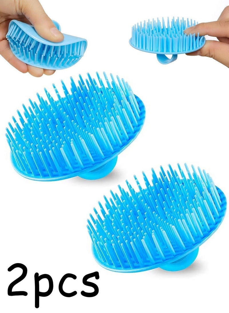 2 Pack Hair Scalp Massager Shampoo Brush Shower Head Scrubber Cleanser Massage Comb for Hair Growth Ease Dandruff Removal and Head Relaxation for Women and Men or Pets - Image 1