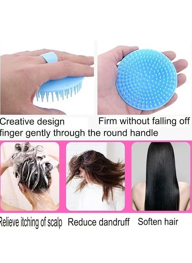 2 Pack Hair Scalp Massager Shampoo Brush Shower Head Scrubber Cleanser Massage Comb for Hair Growth Ease Dandruff Removal and Head Relaxation for Women and Men or Pets - Image 4