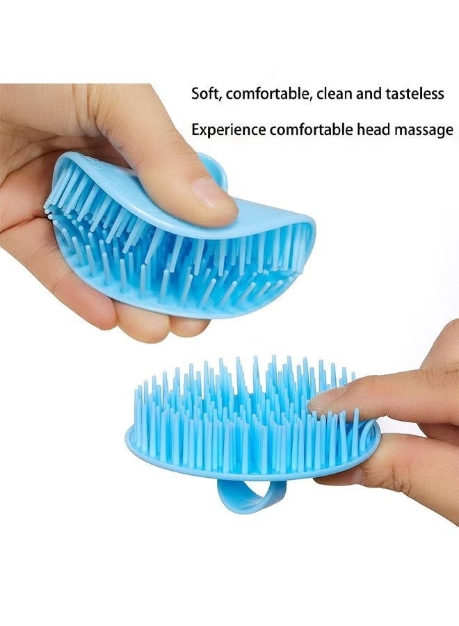 2 Pack Hair Scalp Massager Shampoo Brush Shower Head Scrubber Cleanser Massage Comb for Hair Growth Ease Dandruff Removal and Head Relaxation for Women and Men or Pets - Image 3