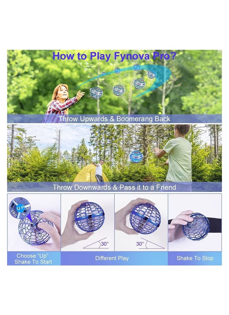 Gonice - Outdoor Toys with Infinity orb Toys Shape Magic Controller Flying Toy Flying orb Spinner 360° Rotating Spinning LED Lights for Kids Adults Indoor Outdoor -2022 Upgraded Kid Cool Toys - Image 1