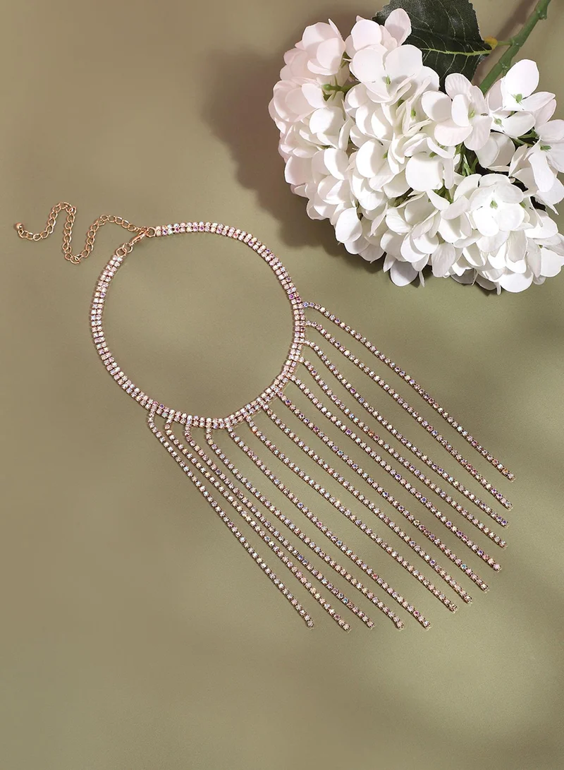 SOHI Glamorous Accents Statement Artificial Necklace Jewellery