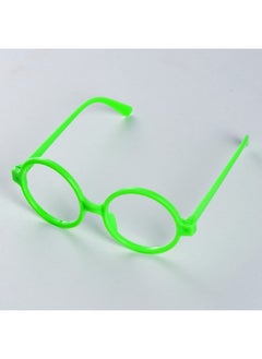 obmwang obmwang 20 Pack Green Round Glasses Frame No Lenses Wizard Glasses for Birthday Halloween Costume Dress Up Party Favors  - Image 4