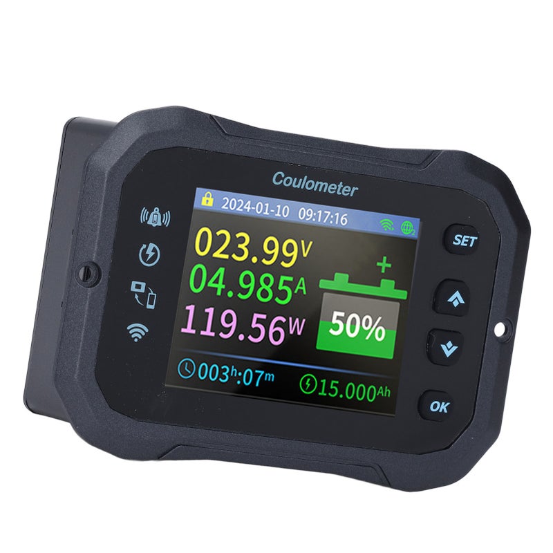 Battery Monitor WIFI Remote Control 10-100V 400A Battery Capacity Voltage Monitor Gauge for RV - Image 5