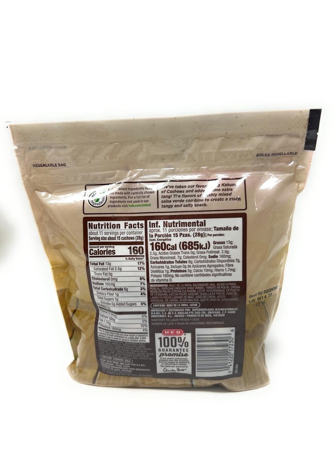HEB H‑E‑B Cashew Grande Roasted Whole Cashews Salsa Verde 11oz - 1 bag - Image 2