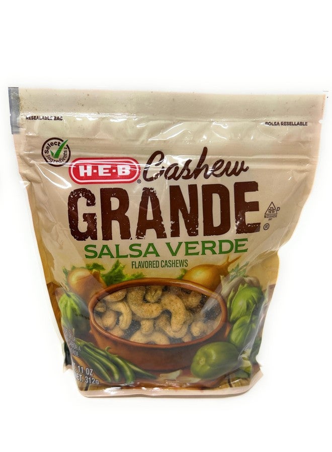 HEB H‑E‑B Cashew Grande Roasted Whole Cashews Salsa Verde 11oz - 1 bag - Image 1