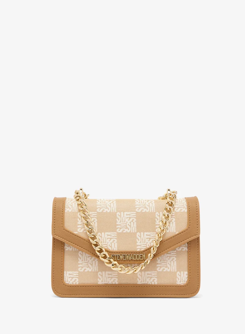 STEVE MADDEN Flap Over PU Crossbody Bag