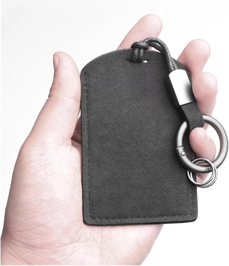 Genuine Leather Universal Car Key Case - Scratch Protection Pouch for Remote Control Keys, Black/Brown/Coffee(Green) - Image 2
