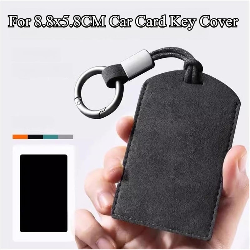 Genuine Leather Universal Car Key Case - Scratch Protection Pouch for Remote Control Keys, Black/Brown/Coffee(Green) - Image 3