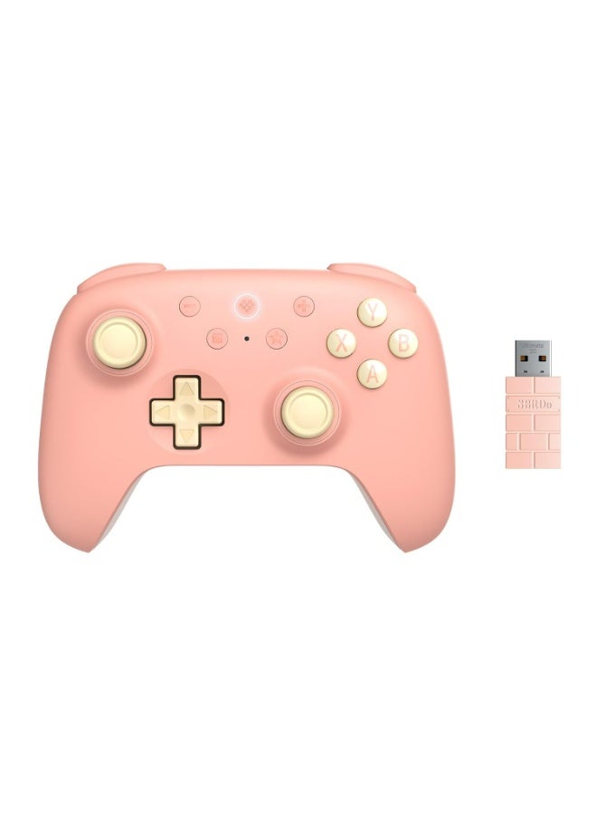 8BitDo Ultimate 2C Wireless Controller for Windows PC and Android, with 1000 Hz Polling Rate, Hall Effect Joysticks and Triggers, and Remappable L4/R4 Bumpers (Peach) - Image 1