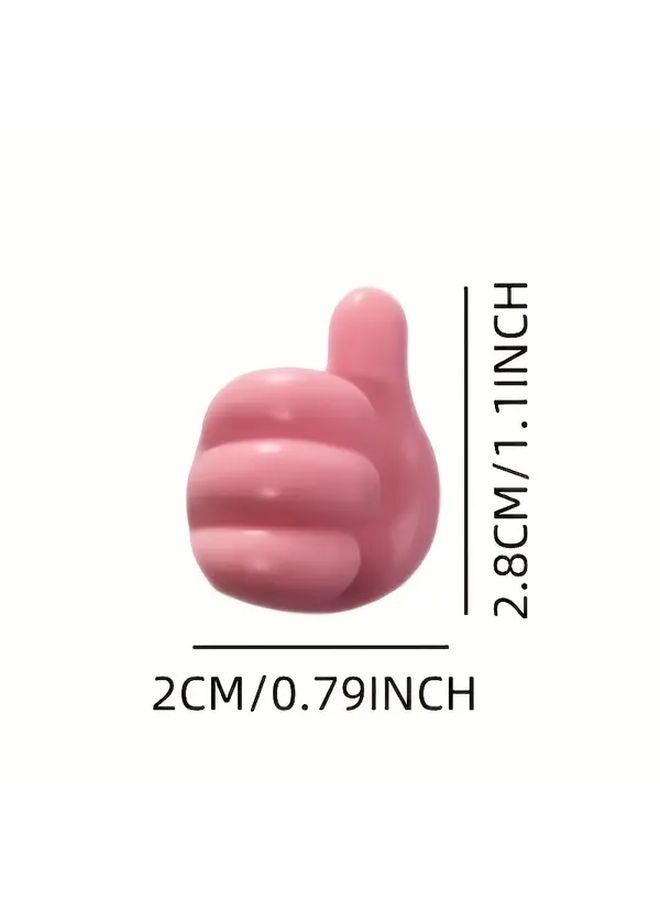 25pcs Adhesive No Drill Wall Hooks Multi Color Cord Organizers For Cable Management - Image 4