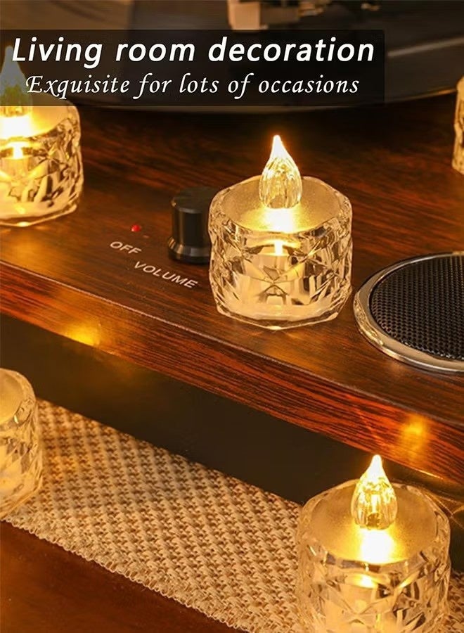 3 Pack Flameless Battery Operated Candle, Tea Lights Battery Operated LED Small Round Candles for Wedding, Dining Table, Proposal, Home Decoration - Image 3