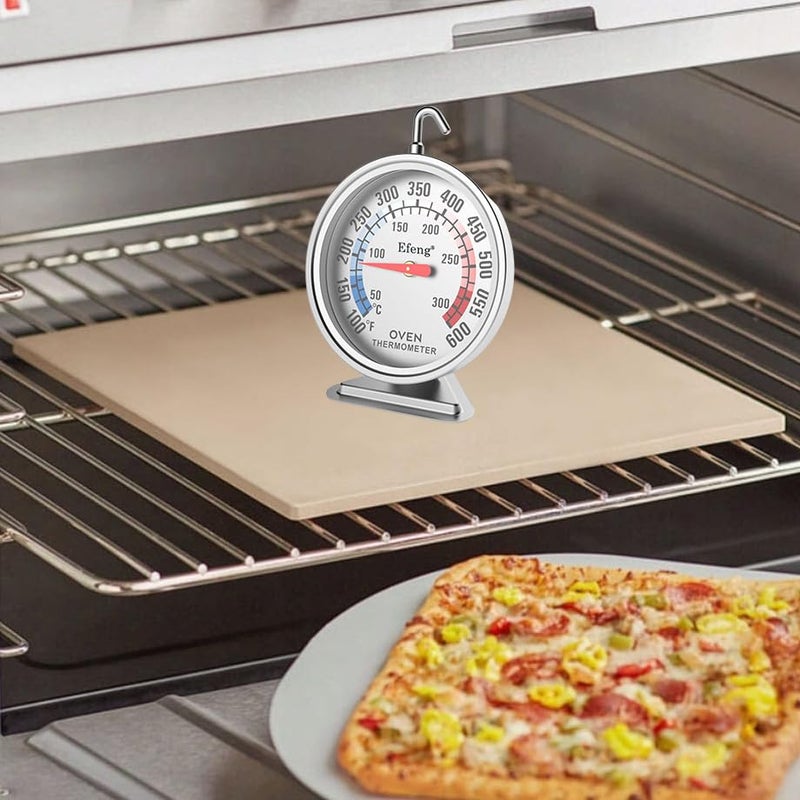Efeng Oven Thermometers(2 Packs) for Gas or Electric Oven Temperature Gauge with 100-600°F/50-300°C,Large Dial & Numbers,Best Kitchen Thermometer for Oven Baking, Cooking,No Fading Color - Image 4