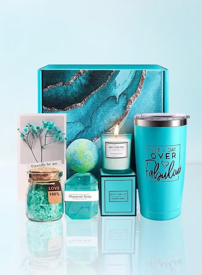 Beauenty Gift Set for Her, Best Friend - Luxury Gift Box with 20oz Tumbler, Scented Candle & Bath Bombs (Birthday/Anniversary Gift for Her) - Image 5