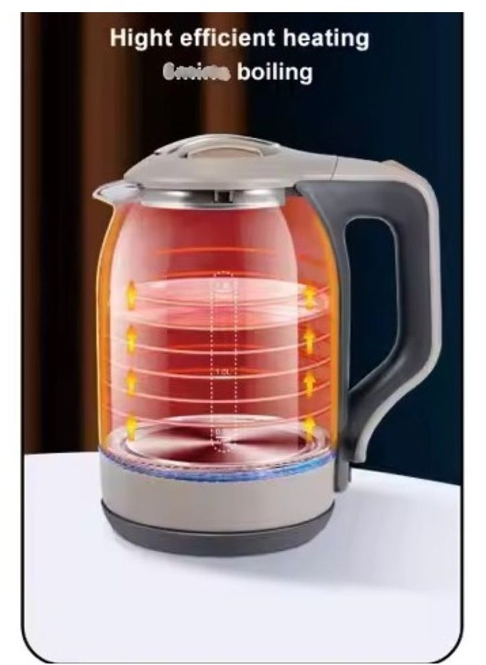 MACEST Electric Glass Kettle 1800ML MC-63118  - Image 3