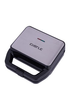 Castle Castle Sandwich and Waffle Maker, 3 Plates, 800W, Black - SMC-2350 