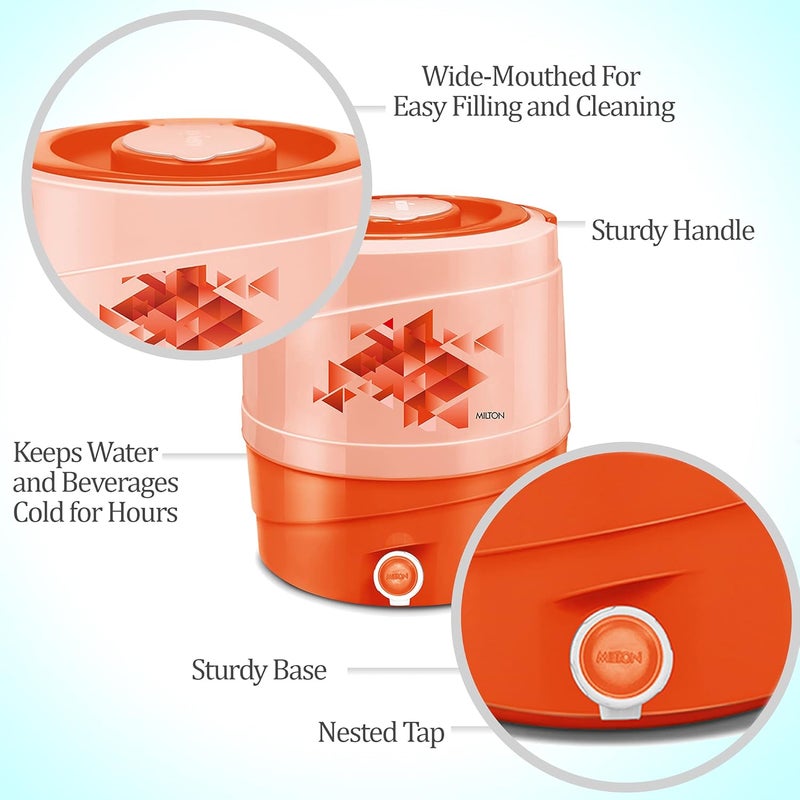 Milton MILTON N-ew Kool Rover 18 Insulated Water Jug, 16 L (Orange) - Image 3