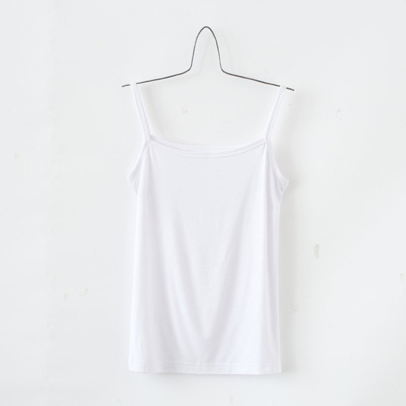 Summer Korean Style Modal Camisole Women'S Summer High Stretch Slim-Fit Camisole Top Bottoming Tube Top Small Vest - Image 1