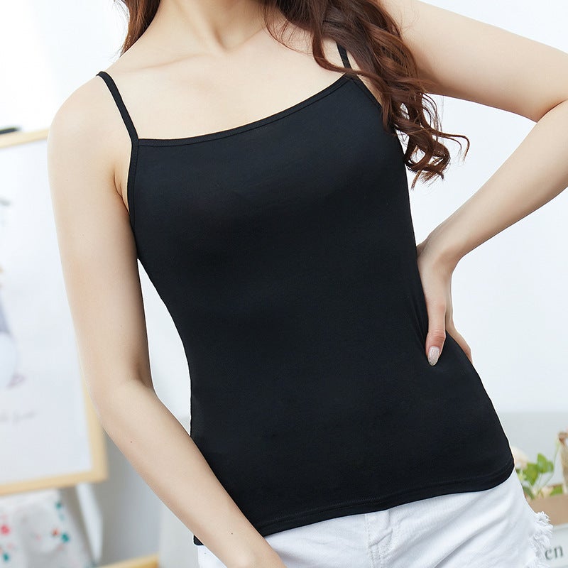 Summer Korean Style Modal Camisole Women'S Summer High Stretch Slim-Fit Camisole Top Bottoming Tube Top Small Vest - Image 3