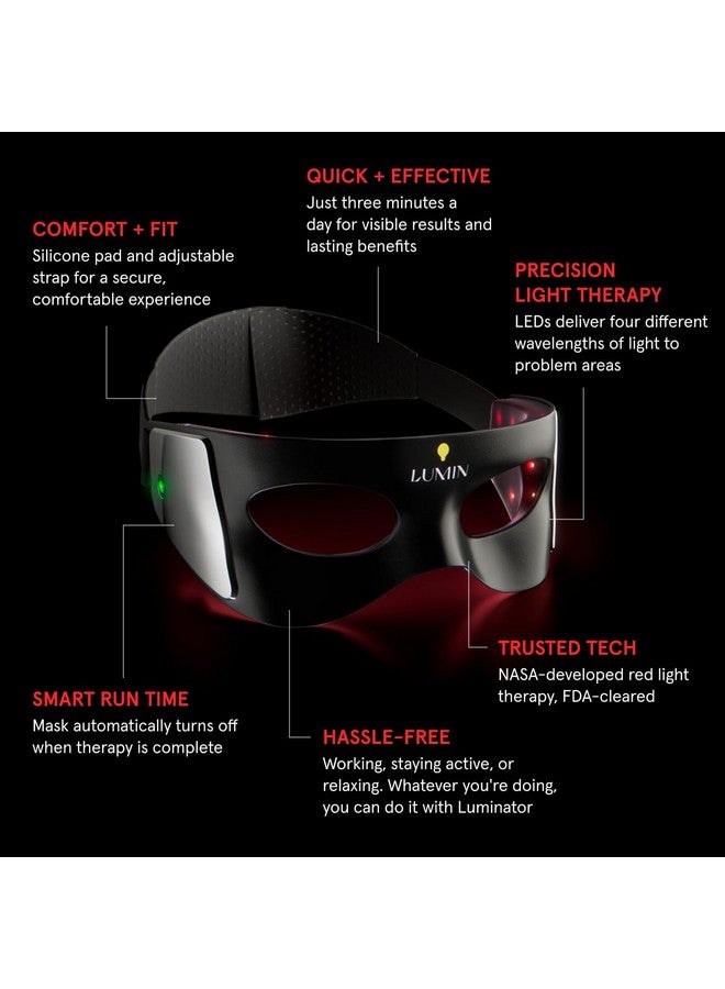 LUMIN Luminator LED Eye Mask for Men's Skincare - Anti-Aging, Boost Collagen, Reduce Dark Circles & Wrinkles, Red Light Therapy for Under-Eye Treatment & Rejuvenation - Only 3 Minutes a Day - Image 3