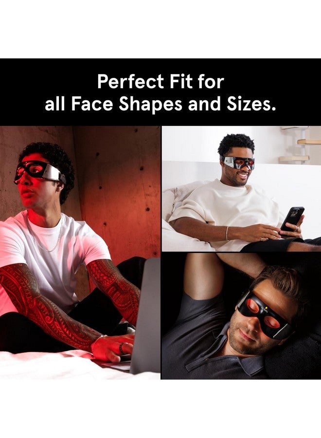 LUMIN Luminator LED Eye Mask for Men's Skincare - Anti-Aging, Boost Collagen, Reduce Dark Circles & Wrinkles, Red Light Therapy for Under-Eye Treatment & Rejuvenation - Only 3 Minutes a Day - Image 4