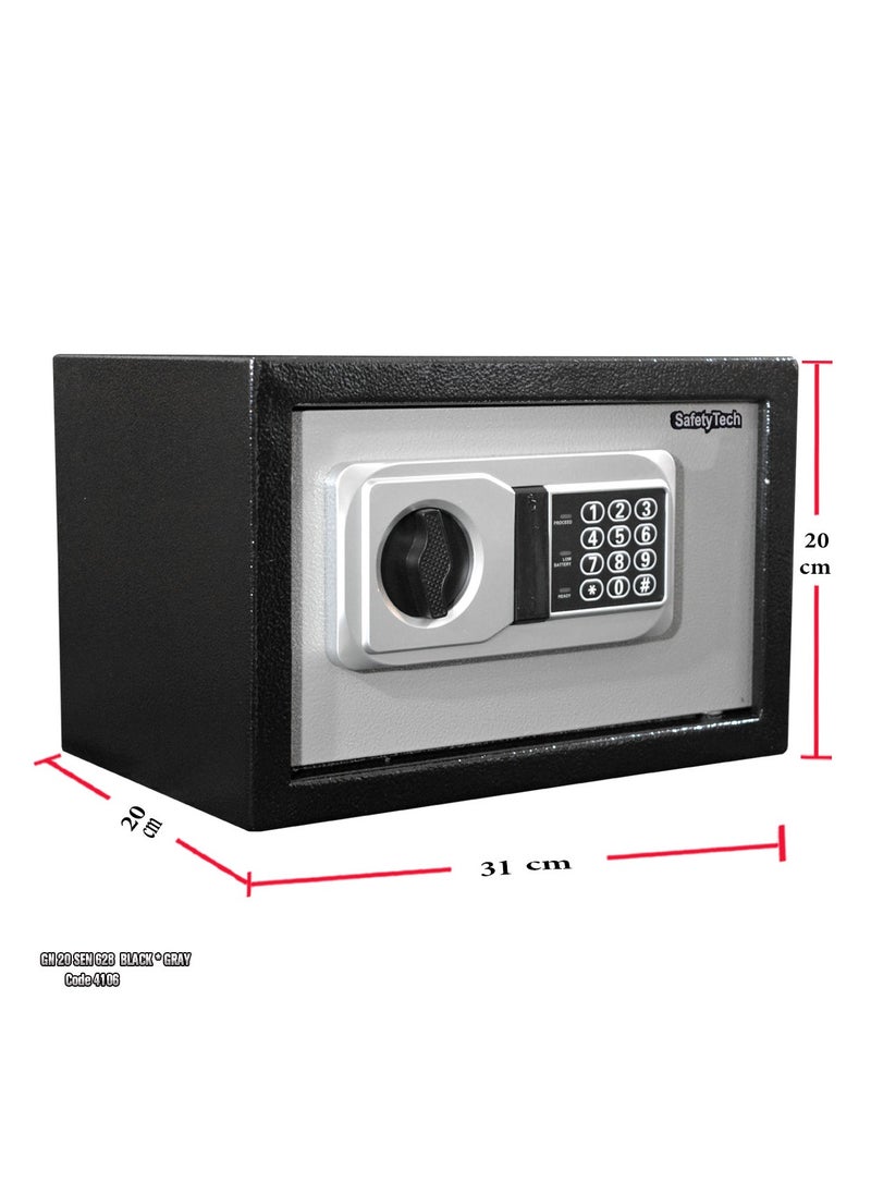Safety Tech Electronic safe with secret numbers + 2 keys from Safety Tech  - Image 2