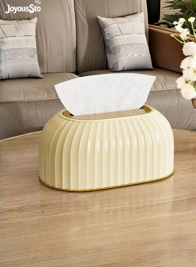 JoyousSto Tissue Box Cover Compact Tissue Storage Box for Easy Access Stylish Home for Office Car Restaurant Use Great Housewarming Present - Image 1