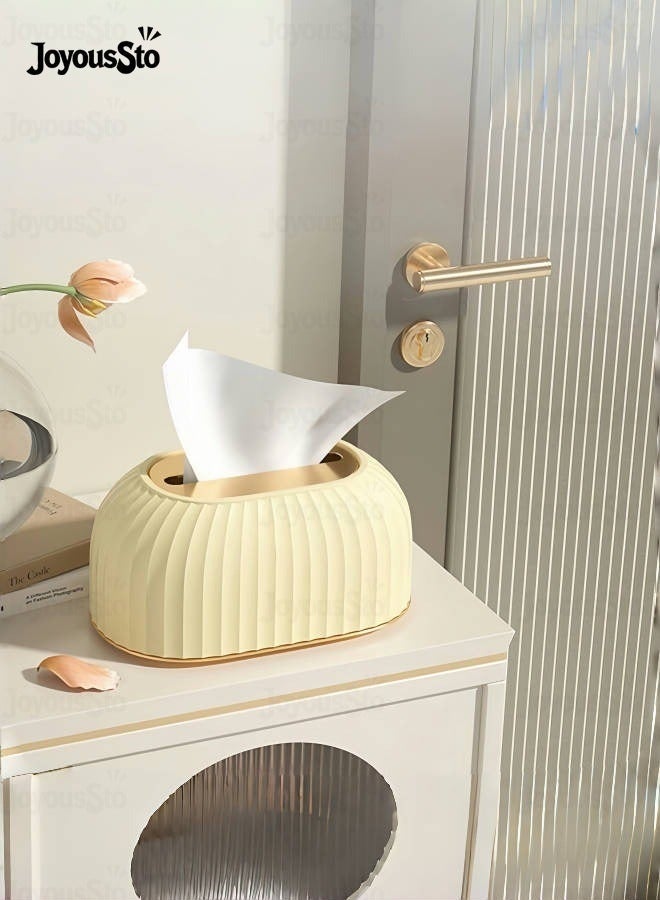 JoyousSto Tissue Box Cover Compact Tissue Storage Box for Easy Access Stylish Home for Office Car Restaurant Use Great Housewarming Present - Image 4