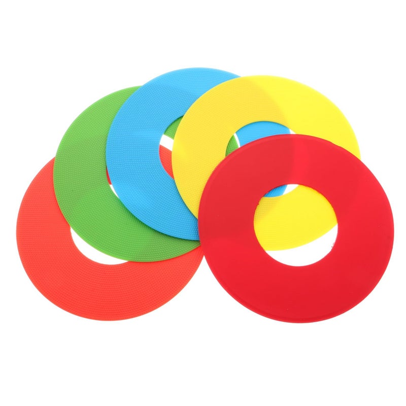 5 Pcs Portable Non Slip Soccer Training Discs Handheld Agility Markers Durable Versatile Sports Equipment For Drills In Orange - Image 2
