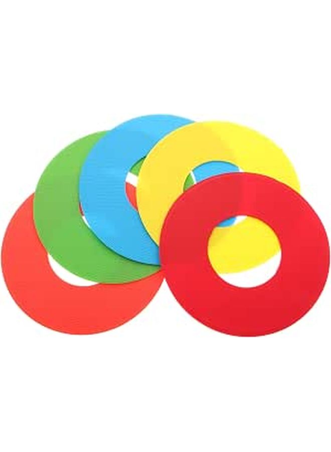 5 Pcs Portable Non Slip Soccer Training Discs Handheld Agility Markers Durable Versatile Sports Equipment For Drills In Orange - Image 1