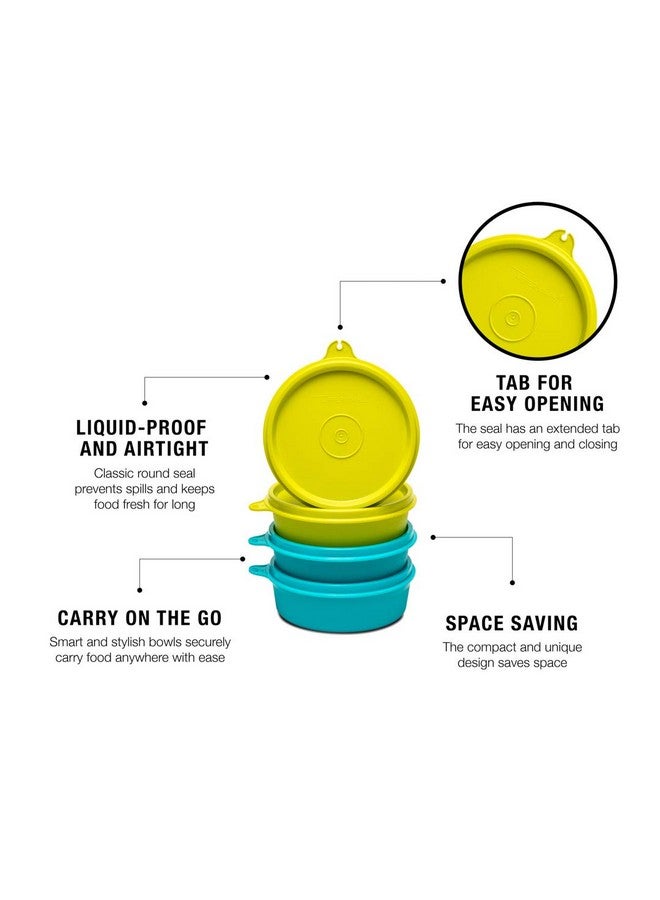 Tupperware Multipurpose Liquid Tight Executive Lunch Bowl 180 Ml 4 Piece Plastic - Image 5