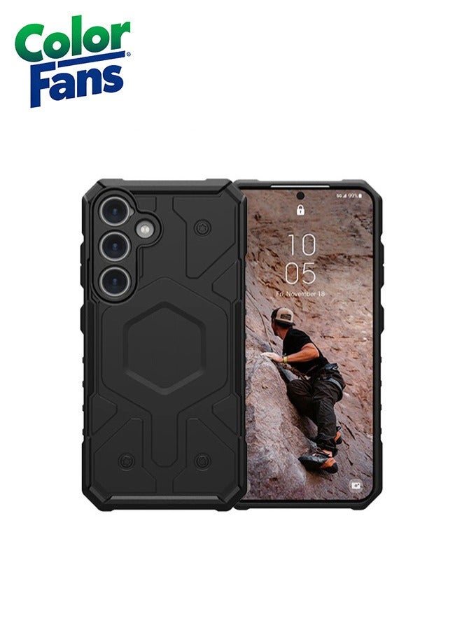 Color Fans Samsung Galaxy S23 Case Pathfinder Premium Rugged Heavy Duty Shockproof Impact Resistant Protective Cover - Black - Image 1