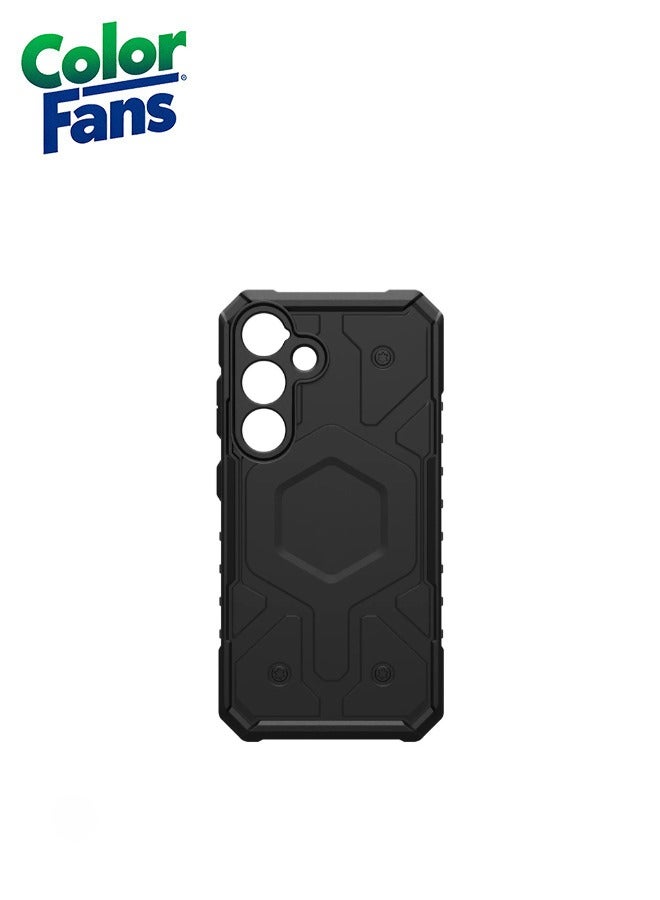 Color Fans Samsung Galaxy S23 Case Pathfinder Premium Rugged Heavy Duty Shockproof Impact Resistant Protective Cover - Black - Image 2