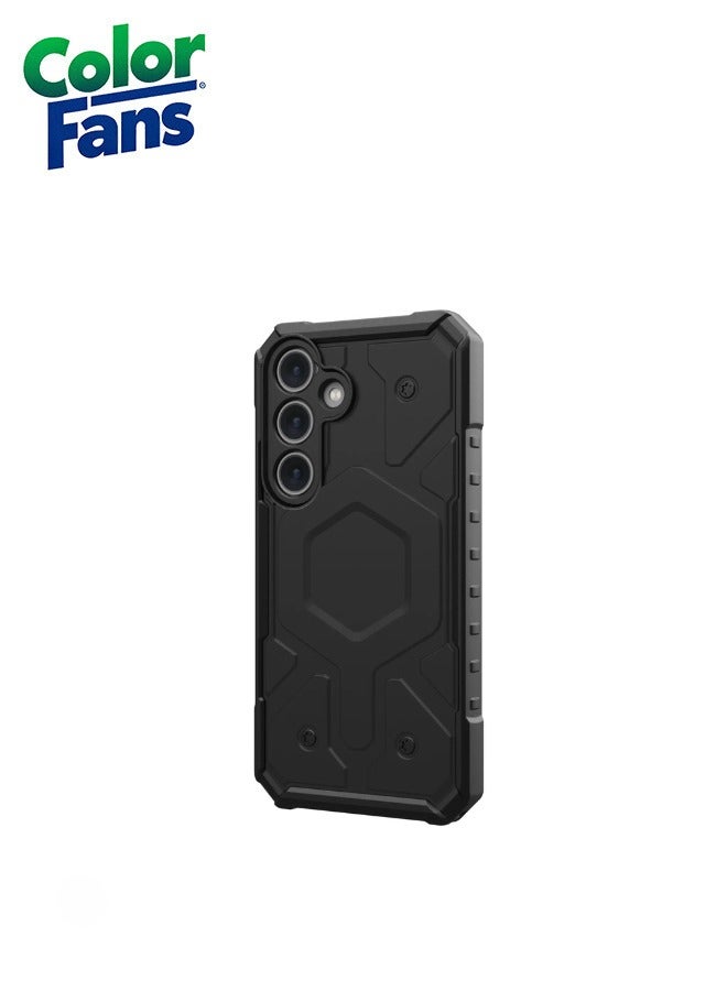Color Fans Samsung Galaxy S23 Case Pathfinder Premium Rugged Heavy Duty Shockproof Impact Resistant Protective Cover - Black - Image 3