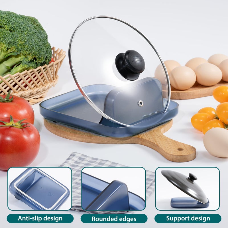 Li & Zhao Li&Zhao Spoon Rest for Stove Top - Stove Spoon Holder for Kitchen Counter Pot Lid Holder Utensil Rest Cooking Spoon Holder - Image 5