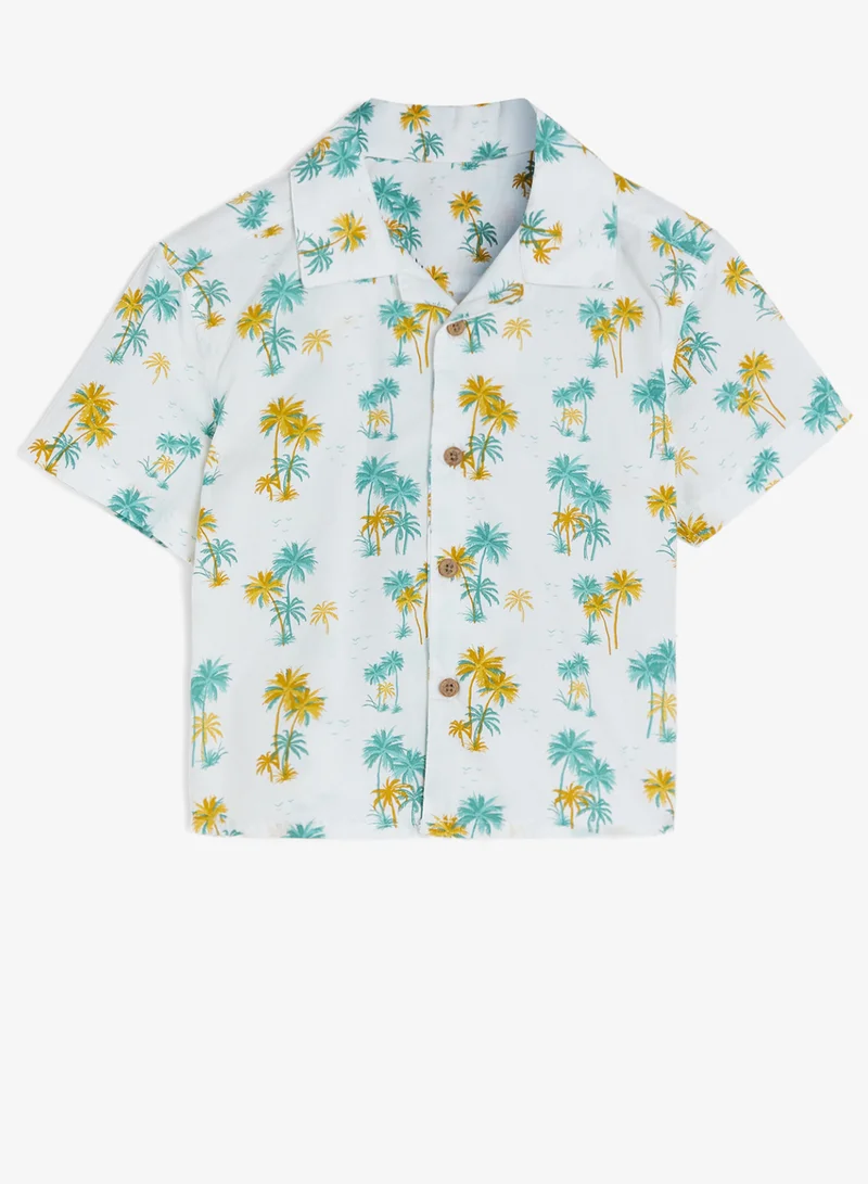 ريبلز مع نمشي Boys 2-Pieces Sets With Printed Shirt & Shorts