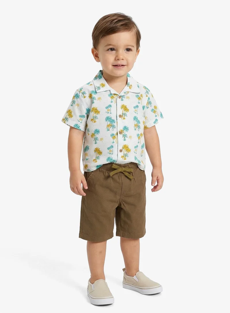 Ripples Boys 2-Pieces Sets With Printed Shirt & Shorts