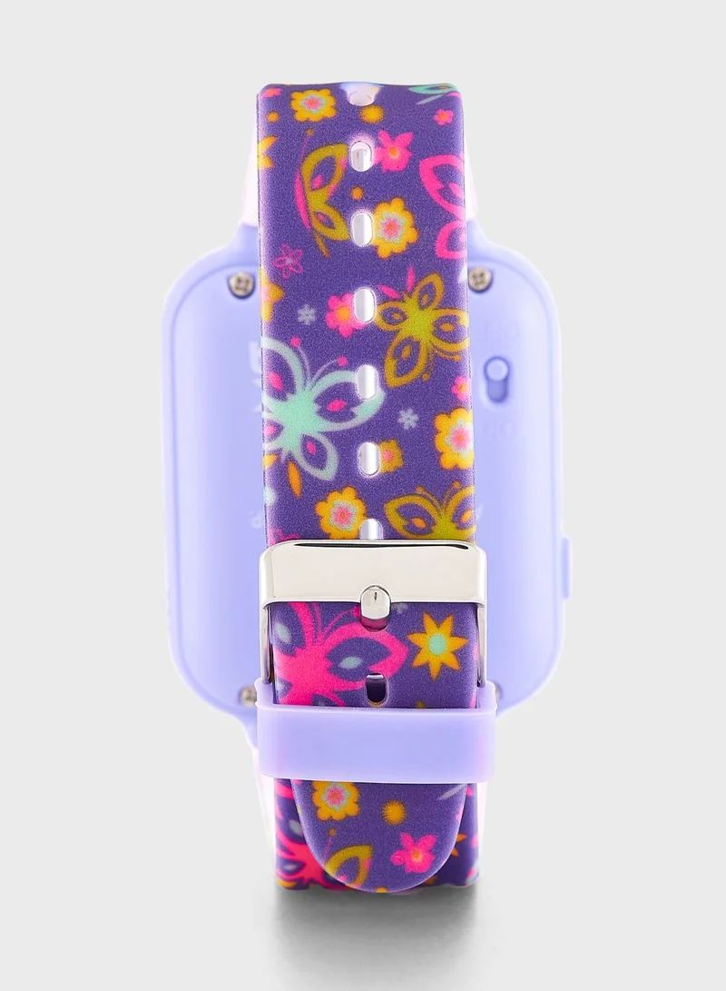 Encanto Encanto Girls Smart Watch Purple Silicone Strap, ENC4000ARG