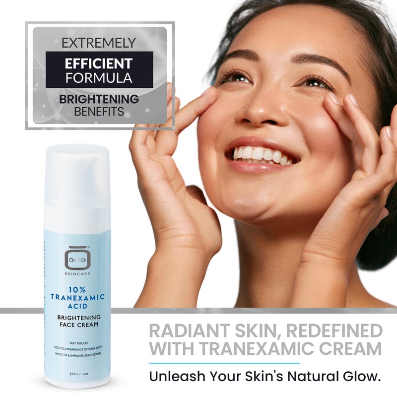 OMIC 10% Tranexamic Acid Cream â€“ 1 fl oz / 30ml â€“ Skin Brightening Cream, Reduce Appearance of Dark Spots, Skin Moisturizer, Even Skin Tone with Coconut Oil & Vitamin E - Image 5