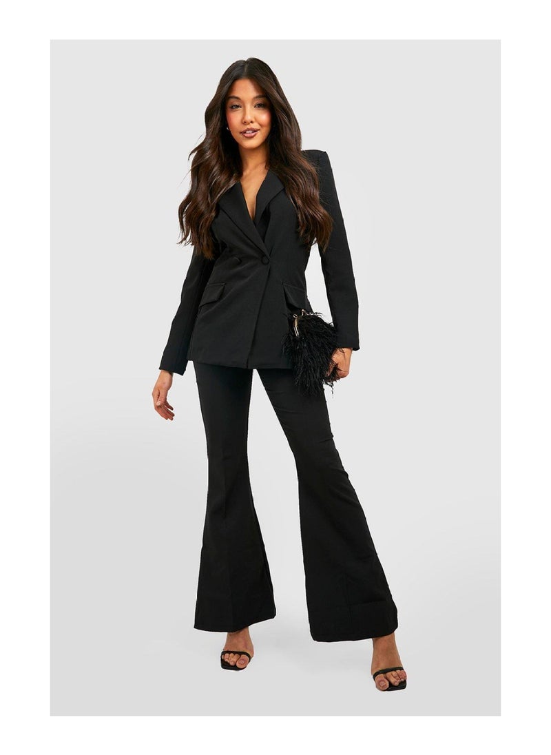 boohoo - Fit & Flare Tailored Trousers - Image 1