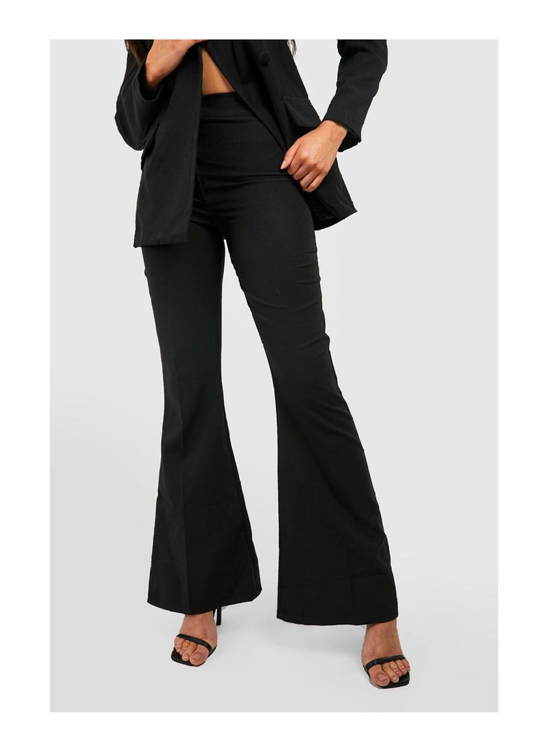 boohoo - Fit & Flare Tailored Trousers - Image 1
