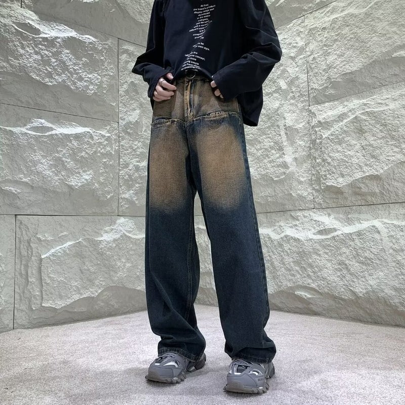 Unisex Classic Denim Jeans Loose Fit Daily Outdoor Wear - Image 3