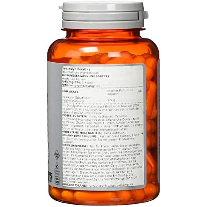 now Kre-Alkalyn® Creatine - 120 Capsules - Image 2
