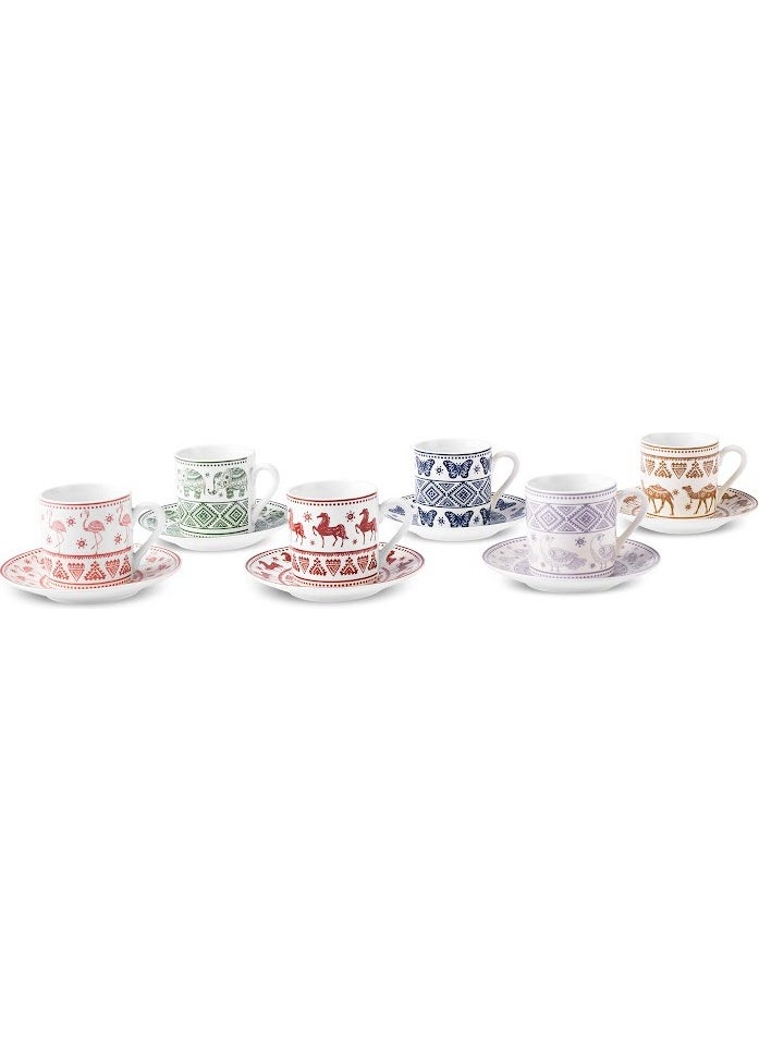 Karaca - Teri Coffee Cup for 6 People 90 ml - Image 1