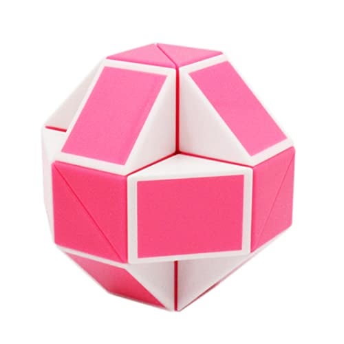 Mipartebo Magic Snake Cube Twist Puzzle 24 Wedges Large Size Twist Fidget Snake Toys Gift Party Favors Game Goodie Bag Fillers Christmas Stocking Stuffers for Kids Adults Teens Pink - Image 3
