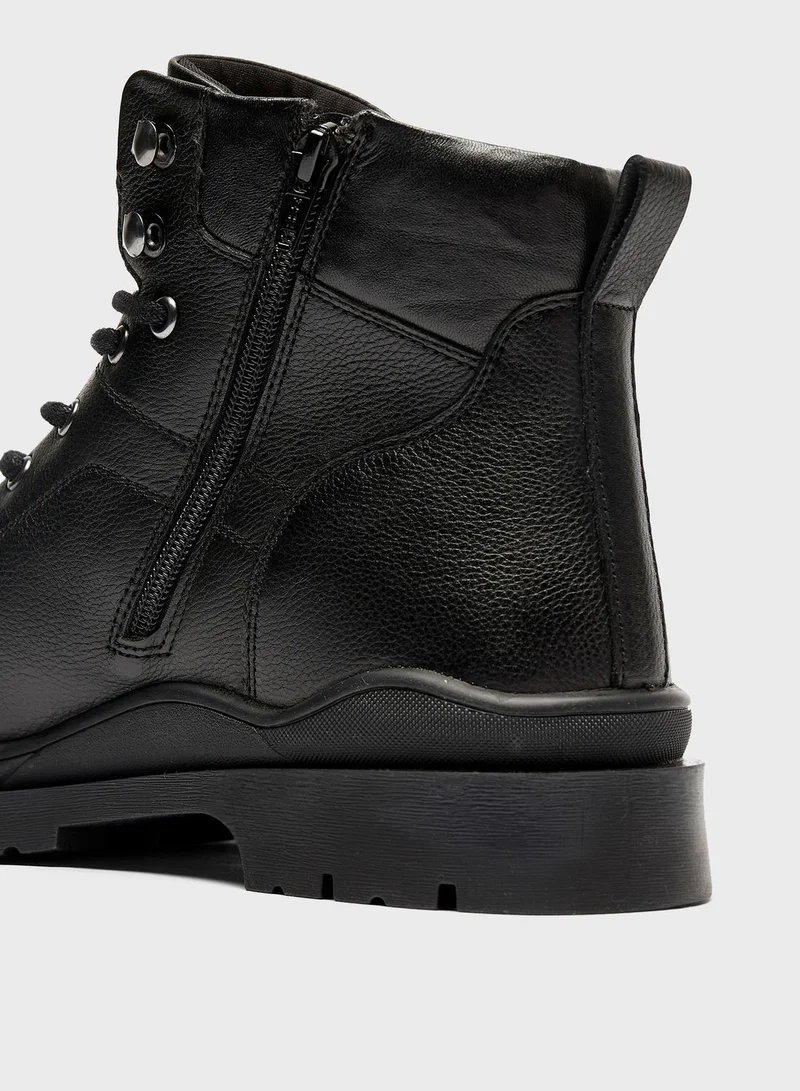 Lee Cooper Lace Up Ankle Boots