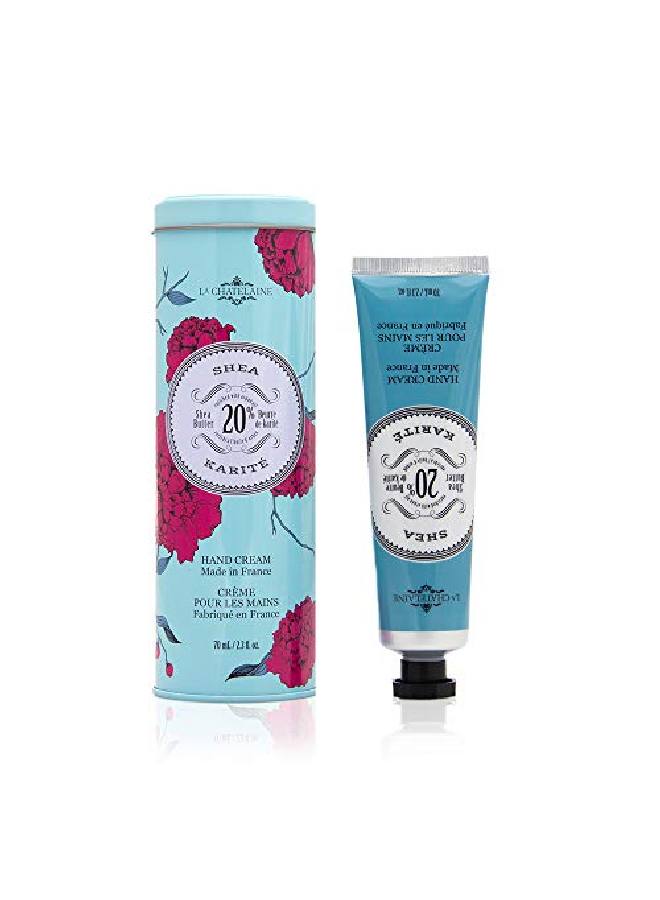 La Chatelaine كريم يد في علبة | 20% زبدة شيا عضوية، زيت أركان و كالندولا | مرطب و مغذي | 2.3 أونصة (شيا) - Image 1