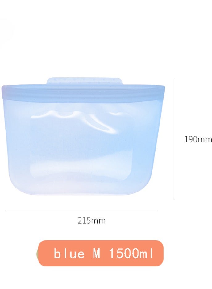 Blue medium silicone preservation sealing bag  - Image 2